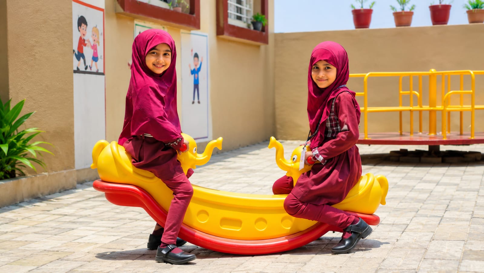 Child playing joyfully